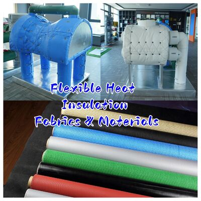 Tejido para cortina cortafuegos certificado EN-13501 con resistencia a la temperatura de 550°C y 0,6 mm de espesor para protección contra incendios y humo