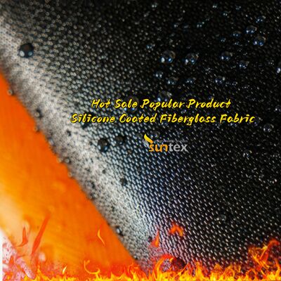 Tejido de fibra de vidrio recubierto de silicona de 850 g/m2, resistente a altas temperaturas y sin álcalis, para aislamiento térmico