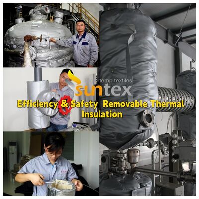 Tejido de fibra de vidrio resistente a las temperaturas de 1000 °C para chaquetas aislantes extraíbles resistentes al agua y al aceite