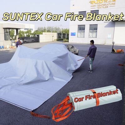 Cubierta contra incendios para vehículos eléctricos con resistencia térmica a 550 °C/1000 °C para el control del fuego por privación de oxígeno