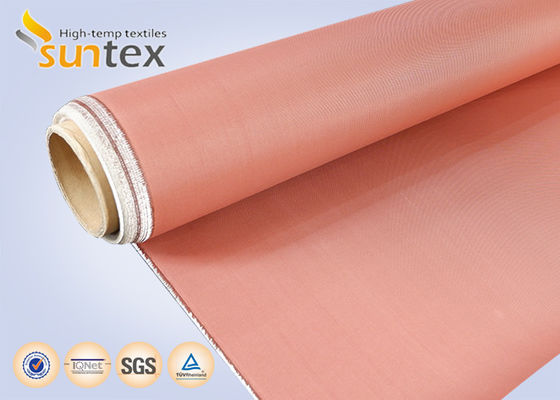 Tela de la fibra de vidrio del fuego 7628 de la capa de la PU 6,5 onzas para las cortinas a prueba de calor