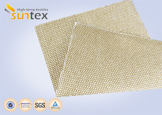 Durable High Temperature Fiberglass Cloth Vermiculite Coated Fabric Resistant To Abrasion Welding Spatter And Metal Splash For Fire Barrier