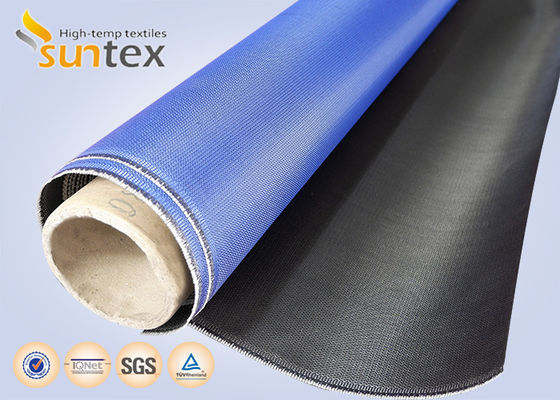 Fireproof PU Coated Fiberglass Fabric 460gsm for Fire Blankets