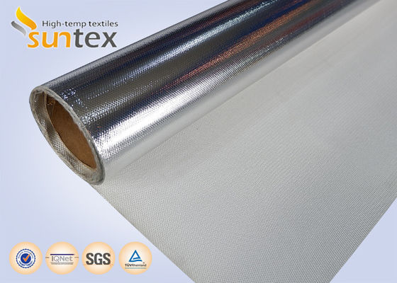 Rollo laminado de alta calidad: Tejido de fibra de vidrio a prueba de fuego recubierto con papel de aluminio
