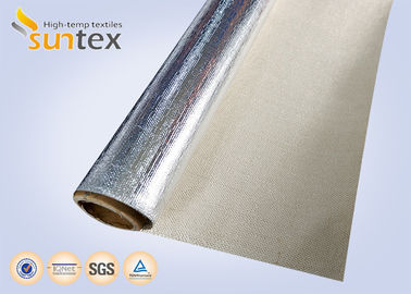 Tela reflexiva de la fibra de vidrio del papel de aluminio para el conducto flexible del conector
