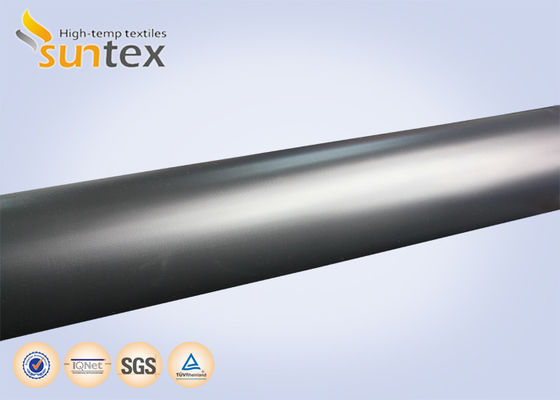 Flexible Connector Weather Proofing Material: Black Neoprene-Coated Glass Cloth