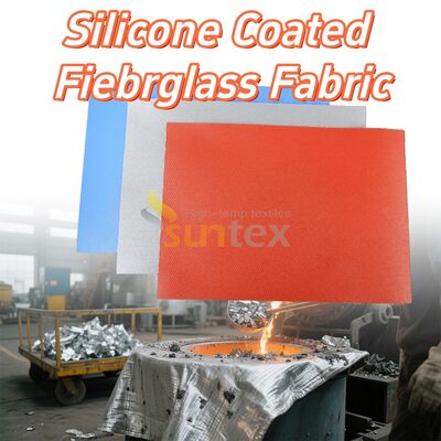Fireproof High Temperature Resistant Anti-tear Silicone Coated Fiberglass Fabric for Industrial Applications