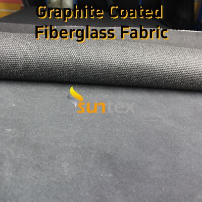 Graphite Coated High Temperature Fiberglass Cloth with 750℃ Resistance and 28.82oz/sqy Unit Weight