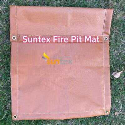 Alfombra de fuego resistente al calor de 550 °C con tamaños personalizables y estructura de múltiples capas para la seguridad al aire libre