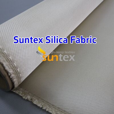 Heavy Duty Silica Cloth Welding Blanket with 1000℃ Temperature Resistance 18 oz/sqy Unit Weight and Crowfoot Pattern