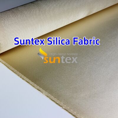 Heavy Duty Silica Cloth Welding Blanket with 1000℃ Temperature Resistance 18 oz/sqy Unit Weight and Crowfoot Pattern