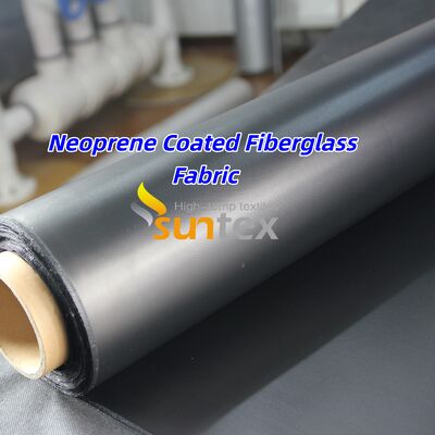 High Temperature Resistance Chemical Resistant Flame Retardant Neoprene Coated Fiberglass Fabric for Industrial Applications