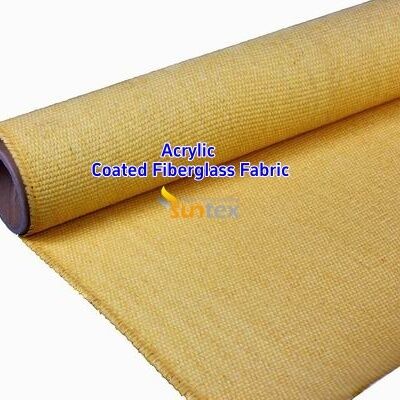 Fireproof Acrylic Coated Fiberglass Fabric with 550 Degree C Temperature Resistance for Welding Blankets