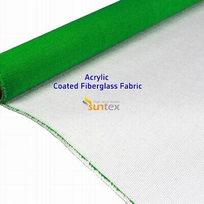 Acrylic Coated Fire Resistant Fiberglass Fabric with 550 Degree C Temperature Resistance for Welding Blankets - Easy to Sew and Cut