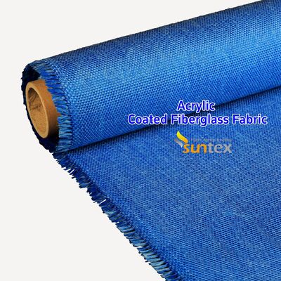 Acrylic Coated Fire Resistant Fiberglass Fabric with 550 Degree C Temperature Resistance for Welding Blankets