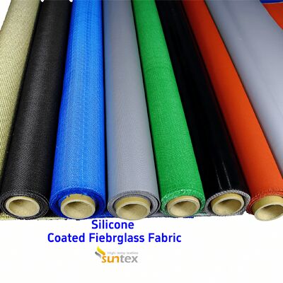 Tejido de fibra de vidrio recubierto de silicona resistente a altas temperaturas y resistente al fuego manta contra incendios para vehículos eléctricos