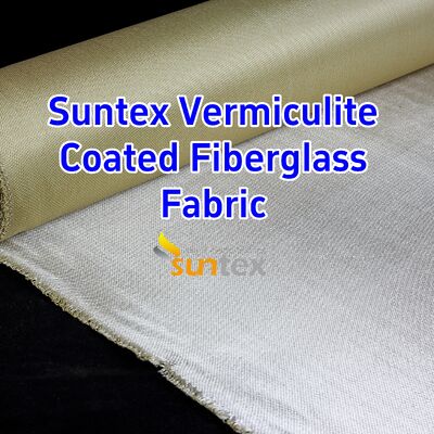 750℃ Temperature Resistance Vermiculite Coated Fiberglass Fabric with 1070gsm Heavy Weight and Excellent Abrasion Resistance