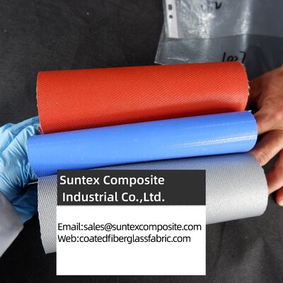 Fireproof High Temperature Resistance Silicone Coated Fiberglass Fabric with Customizable Width