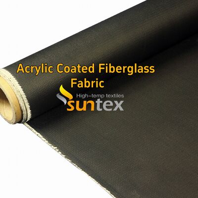 Tejido de fibra de vidrio rojo resistente al calor de 550 °C, material ignífugo con revestimiento acrílico de 0,4 mm para uso en soldadura
