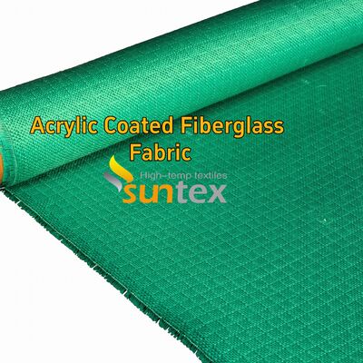 Acrylic Coated Fire Resistant Fiberglass Fabric with 550 Degree C Temperature Resistance for Easy to Sew and Cut Welding Blanket