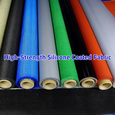 Multiple Colors Customized Smoke Blocking Fireproof Silicone Coated Fiberglass Fabric for Heat Resistant Insulation