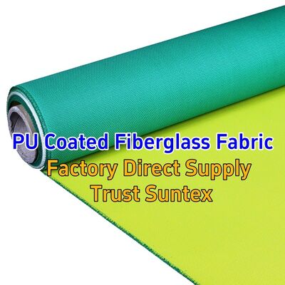 460 g/sqm 0.41 mm M0 Fire Resistant PU Coated Fiberglass Fabric for Fireproof Blankets