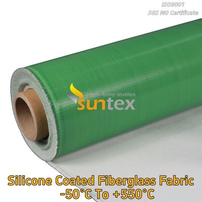 Suntex Heat Resistant C-Glass Fire Retardant Silicone Coated Silicone Rubber Coated Fiberglass Sheet/Fabric/Cloth