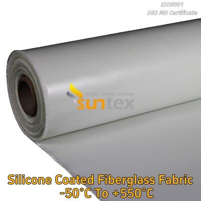 Suntex Heat Resistant C-Glass Fire Retardant Silicone Coated Silicone Rubber Coated Fiberglass Sheet/Fabric/Cloth