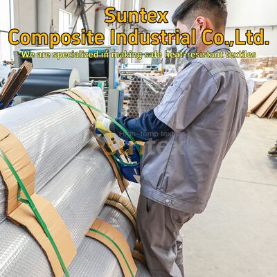 Fabrica de fibra de vidrio recubierta de silicona para la prevención de incendios