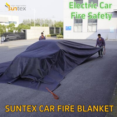 Cubierta de fuego de silicona de 10*10m extra grande personalizable 550°C Nueva energía Vehículos eléctricos Incendios de automóviles