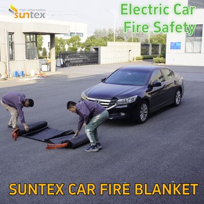 Estación de carga de coche eléctrico de nueva energía, manta contra incendios, vehículo de extinción de incendios, fibra de vidrio