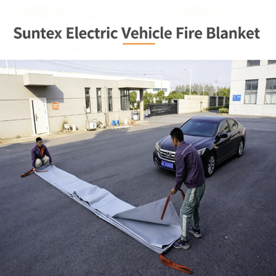 SUNTEX Blanca de fuego para vehículos eléctricos Fabricante de mantas de fuego para automóviles