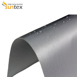 Tela revestida de la fibra de vidrio del silicón en el solo lado para la fabricación combinada de soldadura y la manta de soldadura resistente al fuego