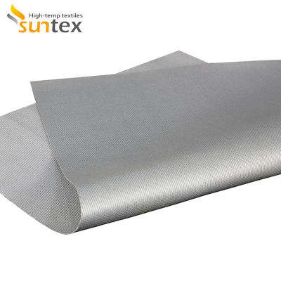 Double Sided Silicone Coated Fiberglass Fabric with 0.3 mm Thickness and 400 g/sqm Weight for High Temperature Insulation